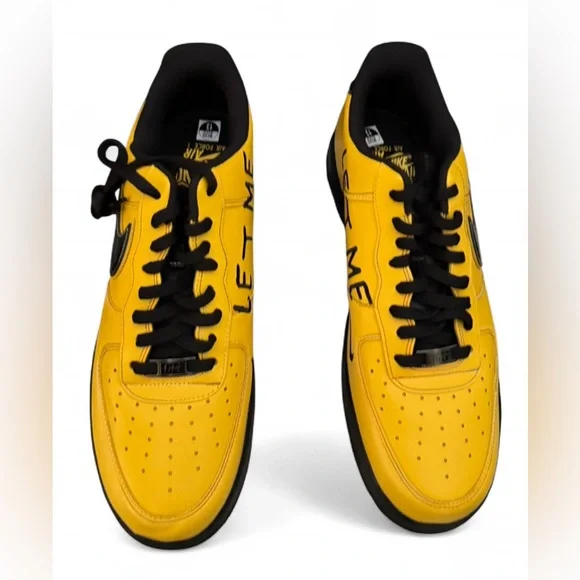 Ja Morant x Nike Air Force 1 Yellow and Black 'Sundial' Shoes 2025 Men’s Size 13 - Picture 2 of 4